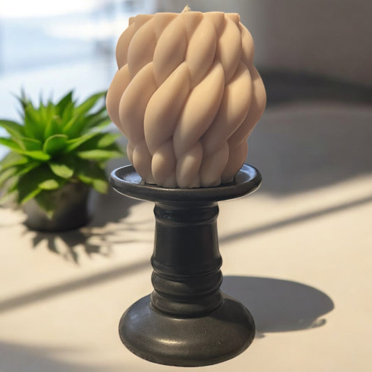 Sweater Style Pillar Candle