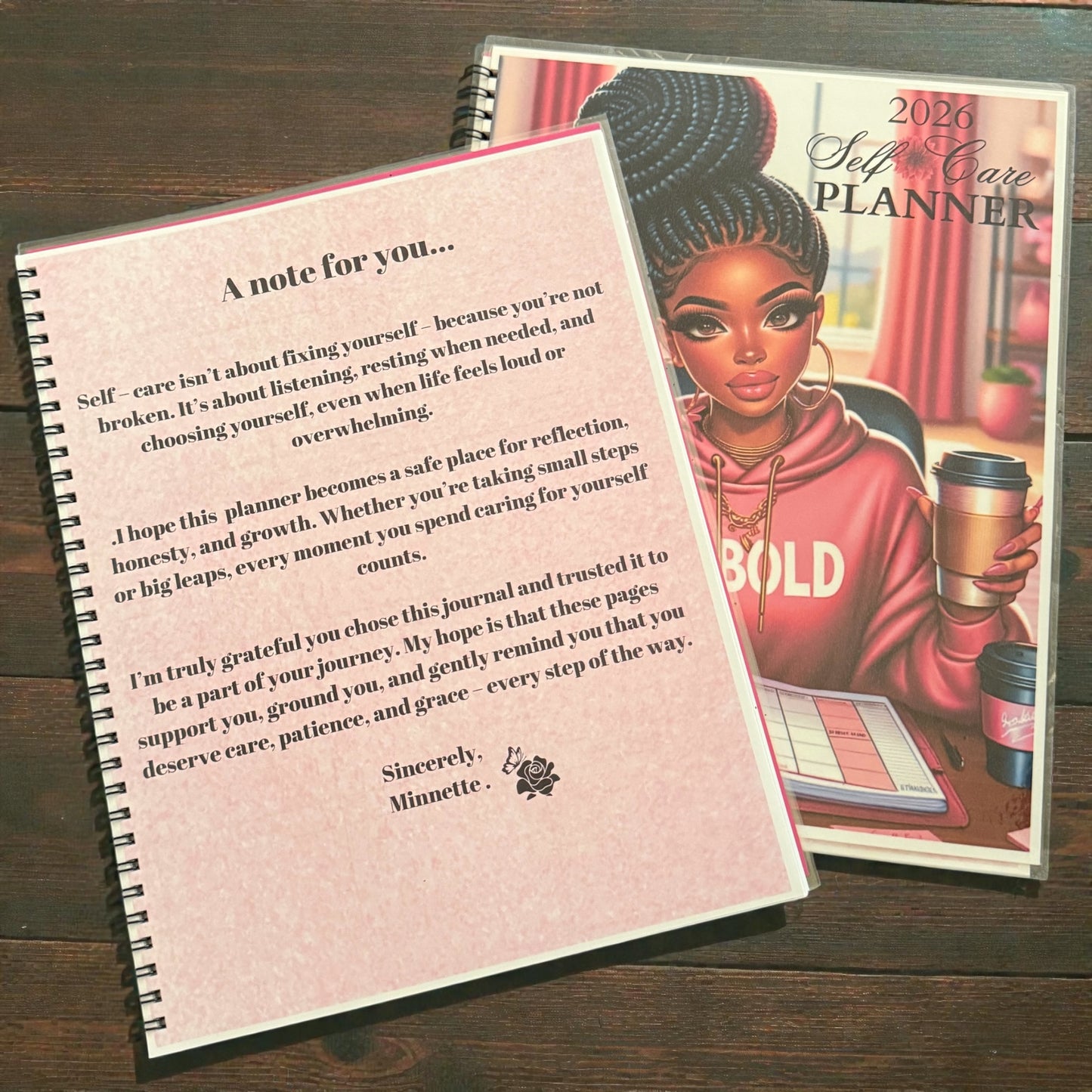 2026 Self-Care Planner – Be Bold Edition